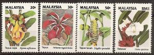 Malaysia 480-83 MNH 1993 Wildflowers