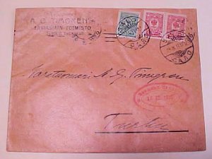 RUSSIA USED in FINLAND CENSOR WITH 1915 DATE