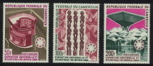 Cameroun Afrrican Art Totem Polies World Fair Montreal 3v 1967 MNH