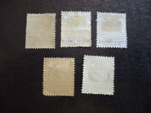 Stamps - Transvaal - Scott# 202,206,208-210 - Mint Hinged Part Set of 5 Stamps