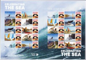 Jersey 2016 - Celebrating the Sea Smilers Local Letter Stamps Jersey Post 20v