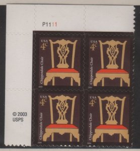 3755 4c Chippendale Chair P1111 UL Plate Block