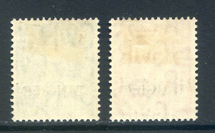 Morocco Agencies (Tangier) 1/2d Pale Green & 1d Pale Scarlet SG251/2 Mounted