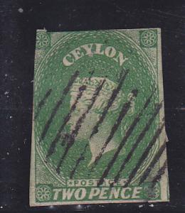 Ceylon  Scott#  4  Used