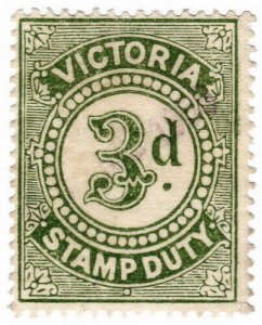 (I.B) Australia - Victoria Revenue : Stamp Duty 3d (1904)