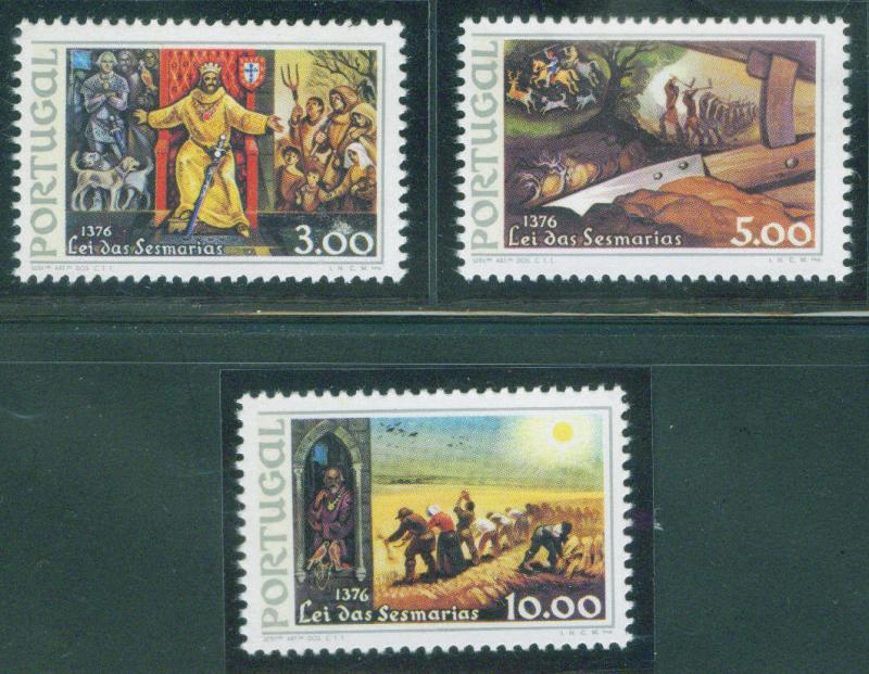 PORTUGAL Scott 1288-90 MNH** King Ferdinand I set CV $3.70