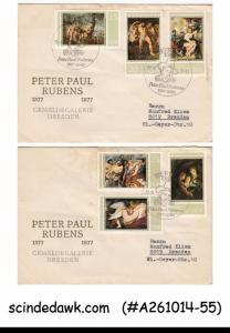 GERMANY 1977- PETER PAUL RUBENS PAINTINGS/ART - FDC 2NOs