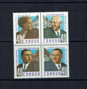 Canada: 1991, Medical Pioneers, MNH Block of 4.