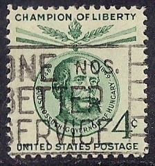 1117 4 cent Lajos Kossuth, Stamp used EGRADED SUPERB 99 XXF
