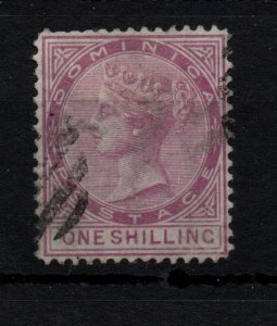 Dominica 1877 1/- magenta SG9 fine used WS37224