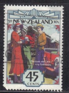 NEW ZEALAND SC# 1145 **USED** 45c 1993   NEW ZEALAND 1930'S  SEE SCAN