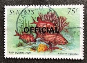 St. Kitts O36 Used, Overprint