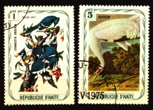 Haiti used 1975 Audubon Birds