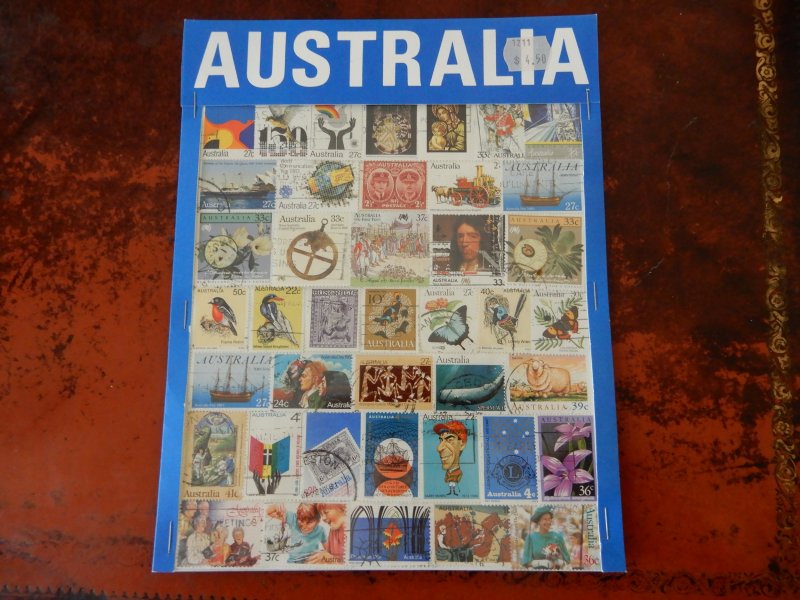 Australia packet cancelled stamps