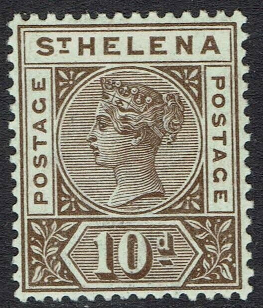 ST HELENA 1890 QV KEY TYPE 10D