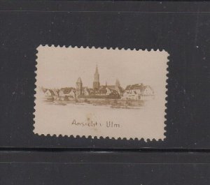 German Tourism Advertising Stamp - View of Ulm