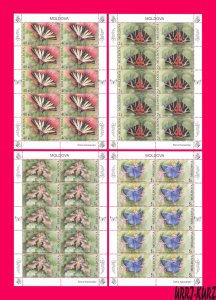 MOLDOVA 2003 Nature Fauna Insects Butterflies 4 m-s Sc440-443 MNH