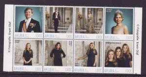 Aruba-Sc#587-90b-  id5-unused NH sheet-Personalized stamps-Royal family-2017-