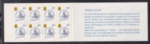 Sweden # 1589a, Swedish Post Office 350th Anniv., Complete Booklet, 1/2 Cat..