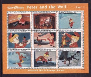 Disney-Maldives-Sc#1925-unused NH sheet-Peter & the Wolf-1993-