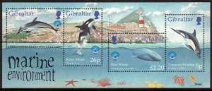 GIBRALTAR 1998 Year of the Ocean S/S; Scott 764, SG 838; MNH