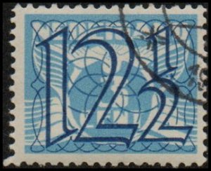 Netherlands 230 - Used - 12 1/2c on 3c Seagull, Black Ovpt (1940) (cv $0.35)