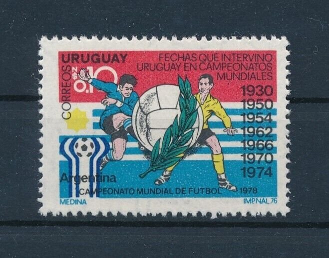 [111123] Uruguay 1976 Football soccer World cup From set MNH