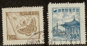 Korea #202A,203 used 10w-30w