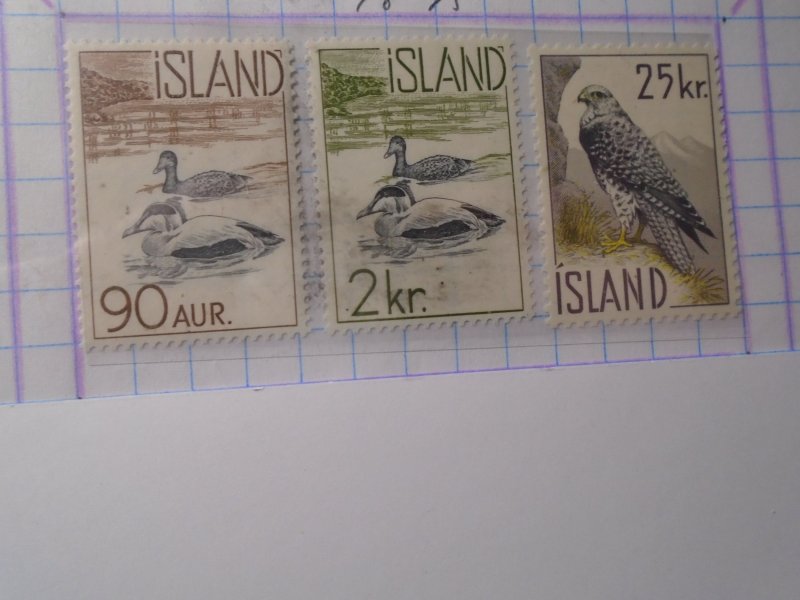 Iceland #  320-23  MNH     Birds