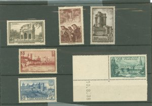 France #342-347 Mint (NH) Single (Complete Set)