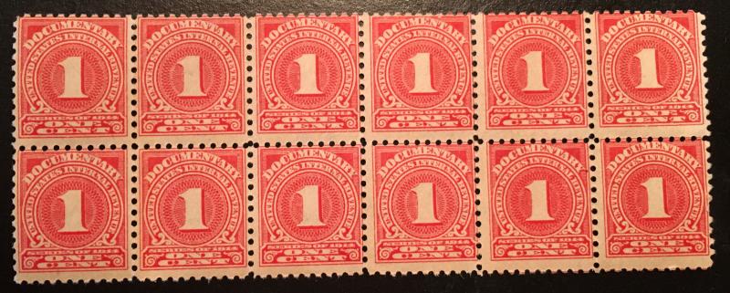 R207 1 Cent, Documentary, 10 perf., DLM, Mint, No gum, NH, Vic's Stamp Stash