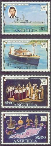 ANGUILLA 271-74 MNH 1977 Silver Jubilee