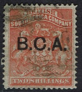 BRITISH CENTRAL AFRICA 1891 ARMS 2/- USED 