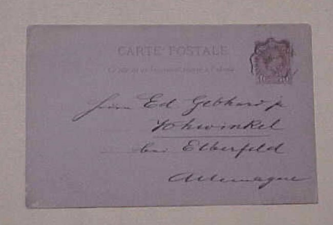 MONACO  POSTAL CARD VINTIMILLE A MARSEILLE 1891