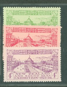 New Zealand #179-181  Single (Complete Set)