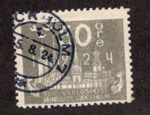 Sweden #206 Used *Minor Fault* ~jm-3222