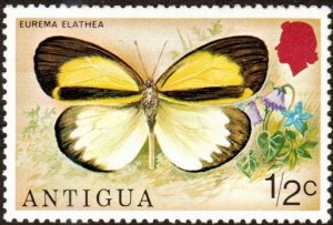 Antigua 387 - Mint-NH - 1/2c Banded Yellow Butterfly (1975)