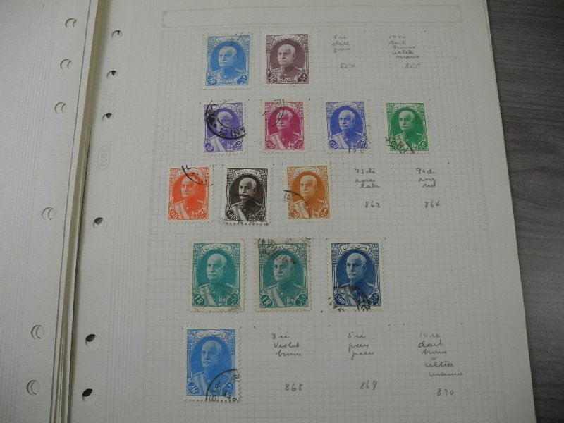 PERSIA, Excellent Stamp Collection hinged on pages