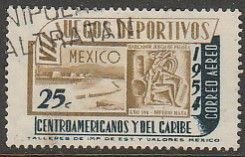 MEXICO C222, 25¢ 7th Central Am & Caribb Games. Used VF, (1052)