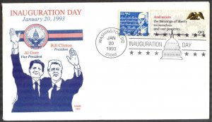 USA 1993 President Bill Clinton Inauguration Day Special Canceled I