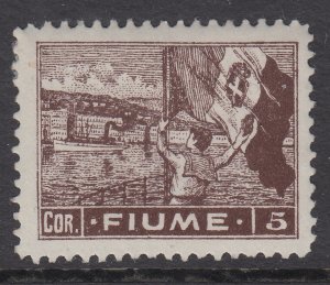 ITALY - Fiume Paper Type C - Sassone n.C47 MH* - cv 60$