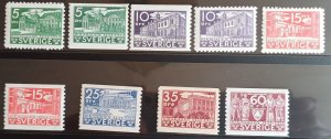 Sweden 1935  cpl set the Swedish Parliament No 229 -234. MNH