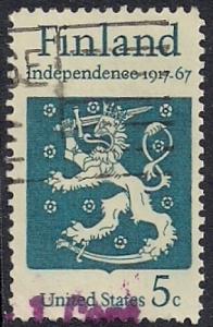 1334 5 cent Finnish Independence VF used