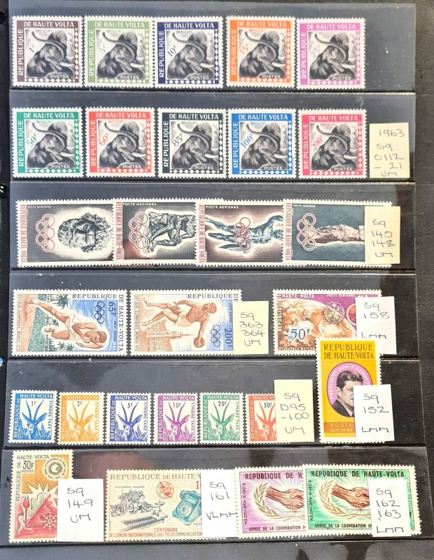 SALE Haute Volta  Various Sets / Singles sg Identified Fresh Clean Mint.