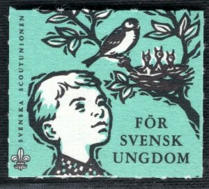 SCOUTS STAMP/LABEL Sweden *For Svensk Ungdom* Mint UMM MNH WHITE125