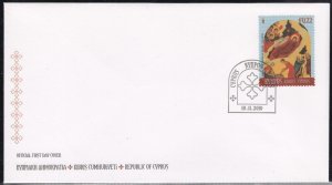 Cyprus 2010 Christmas 2010 FDC.