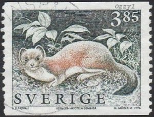 Sweden #1931 1996 3.80k Stoat USED-VF-NH.