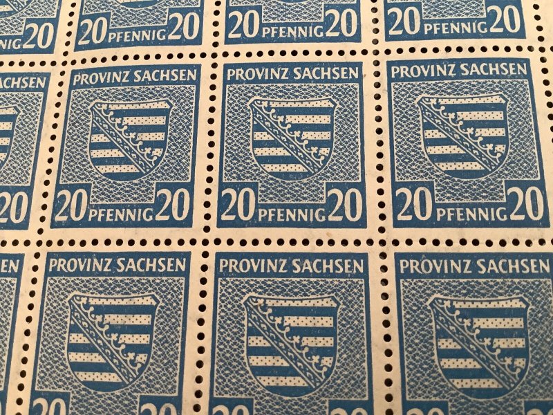 Germany Allied Occupation 1945 Saxony mint never hinged stamps Ref R49725