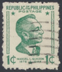 Philippines Sc# 511 Used Quezon   see details  / cancel  face & reverse scans   