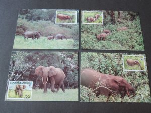 Gabon 1988 Sc 634-637 Post Card
